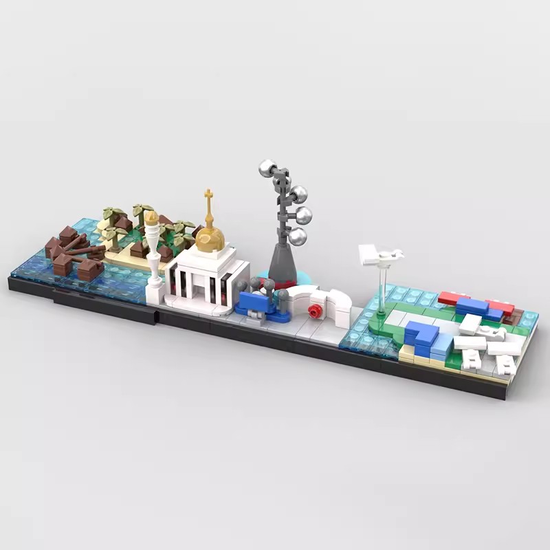 Bricklink MOC City Skyline ars - Lego Set Creator ulasan dan harga