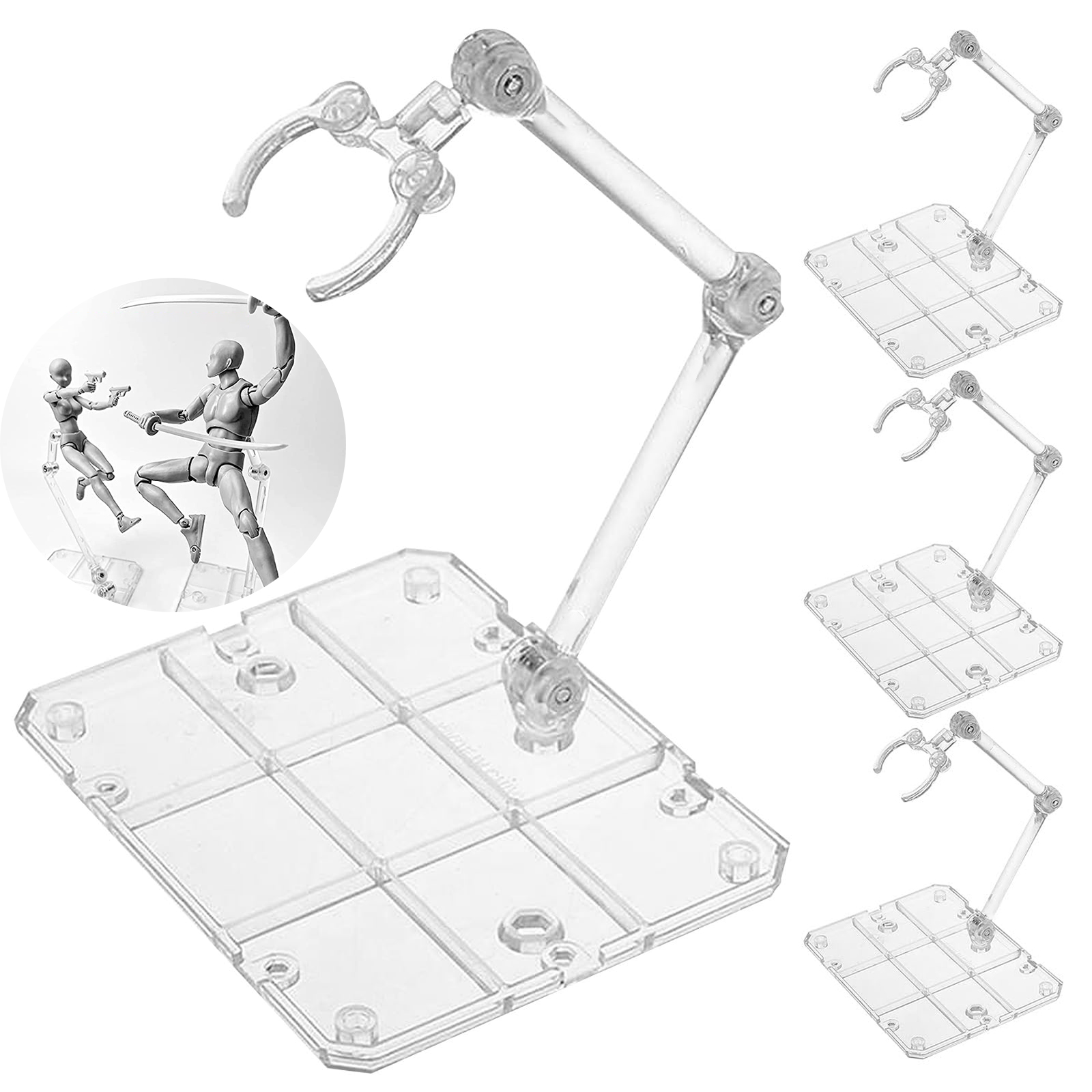 Dudukan Figur Aksi Bening, Dud - Action Figure Stand ulasan dan harga
